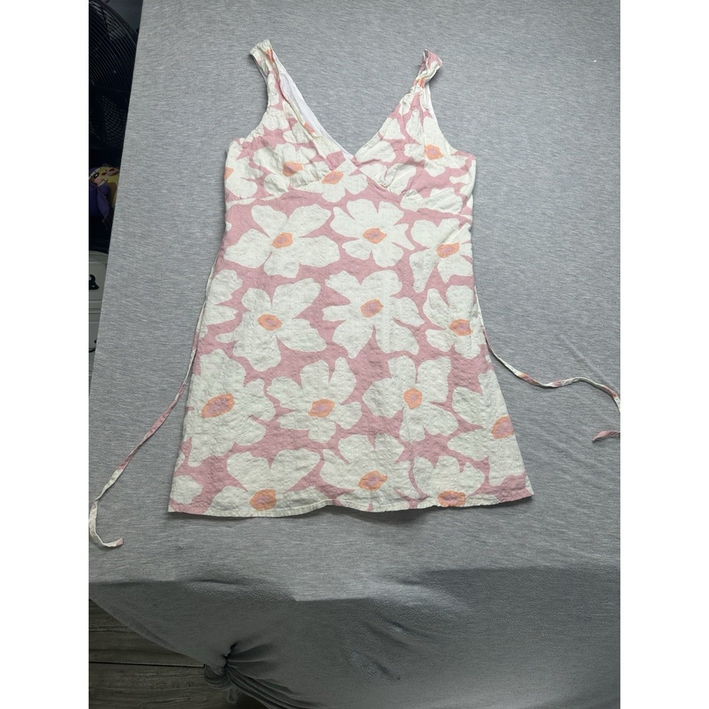 Rhythm Pink‎ Floral Retro Dress L